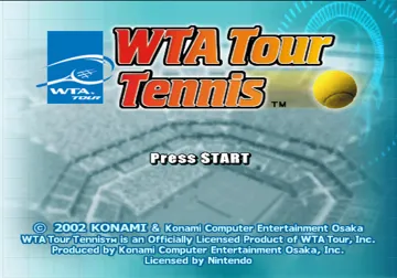WTA Tour Tennis screen shot title